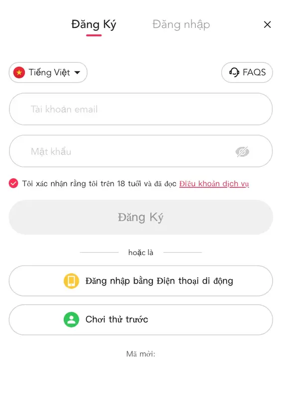 Đăng Ký Tài Khoản Tại EELIVE Casino